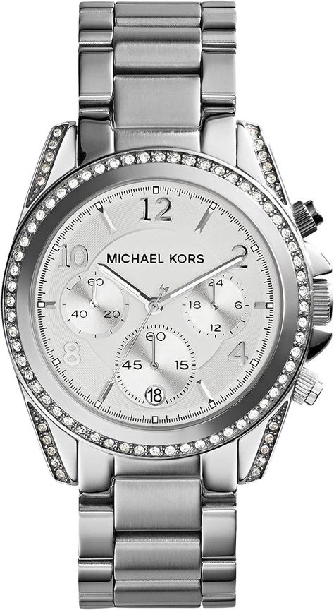 michael kors silver watch|michael kors blair watch silver.